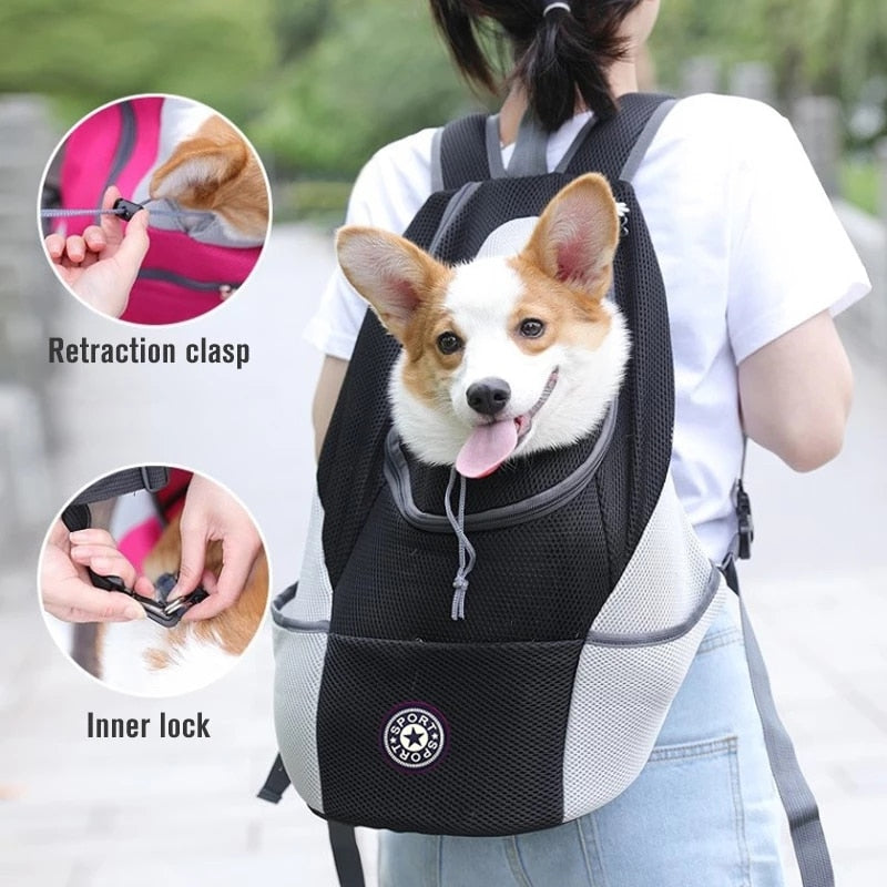 Pet Dog Carrier Outdoor Bag Backpack